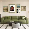 Pintura decorativa para sala de estar estilo retro francés pintura colgante de lujo de alta gama para pared de fondo de sofá estilo europeo mural colgante de pared para nicho