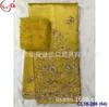 Tecido de bordado jacquard de cetim africano 5 jardas cetim goeger renda e 2 jardas renda de tule conjunto