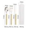 En Stock Pinza Remachada Mango Cubiertos Acero Inoxidable 304 Cuchillo para Bistec Occidental Cuchara de Postre Tenedor Cuchillo para Mantequilla Cubiertos Occidentales para Niños