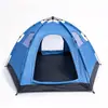 Tienda de campaña para camping al aire libre, para pasar la noche, plegable, portátil, engrosada, impermeable, equipo de camping, juego completo, completamente automático, para parque interior