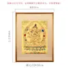 Buda Manjushri Pintado a Mano Thangka Nepal Thangka Chapado en Oro Sala de Estar Entrada Madera Maciza Pintura Decorativa Colgante