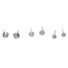 Brincos Coreanos Simples com Pontos de Diamante para Mulheres, Estilo Diário, Mini Brincos de Zircônia de Quatro Garras, Super Brilhantes, Não é Preciso Tirar para Dormir