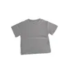 Camiseta Básica Lisa Manga Curta Multicor Infantil para Meninos e Meninas, Camada Base Versátil de Verão Roupas Infantis, Top para Bebê