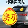 Adesivos de Carro para Estagiários para Novos Motoristas na Estrada, Adesivos Magnéticos Refletivos, Placas Magnéticas Criativas de Período de Estágio para Motoristas Mulheres