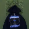 Sudadera Holgada Elegante Retro Europea y Americana Nueva Otoño e Invierno Sudadera con Capucha Estampada con Patrón de Calle Americano Oscuro