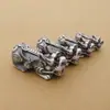 Accesorios de plata pura S999, cuentas de plata dura 3D, cuentas de la suerte, cuentas perforadas, material para manualidades hecho a mano, accesorios tejidos para pulseras