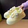 Ins Estilo Coreano Novos Sapatos Torre Femininos 2025 Primavera Estudante Esportes Sapatos de Corrida Sapatos Casuais Sola Grossa Aumento de Altura Y9952