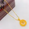 Novo Estilo Folheado a Ouro Malha Filigranada Dinâmica Conta da Fortuna Fivela de Segurança Colar para Mulheres, Tendência Ninho de Pássaro Vazado Caçador de Sonhos Corrente da Clavícula