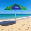 Novo Guarda-Sol de Praia Promocional Publicitário Impermeável em Tecido Oxford 210D com Impressão de Transferência de Calor