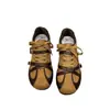 Botas femininas estilo deserto, coleção outono 2026, finas e leves, botas longas esportivas, design retrô color-block, plissadas, sola plataforma, botas de cano alto