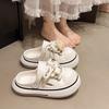 Zuecos de Plataforma para Mujeres Petite, Moda Verano 2025 Zapatillas Versátiles Slip-On con una Sensación Cómoda