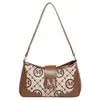 Bolso de Hombro Retro con Letras para Mujer 2025 Nuevo Estilo Moda de Nicho Bolso de Hombro para Viajar Estilo Occidental Bolso Baguette