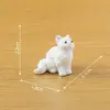 Figuras de peluche miniatura, adorables y realistas de vaca y gatito - perfectas como decoraciones DIY para casas de muñecas, accesorios u pequeños adornos de escritorio