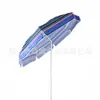 Sombrilla de Playa de Venta Directa, Sombrilla de Tela de Poliéster con Rayas de Puntos, Sombrilla de Playa con Estructura de Alambre de Acero con Cubierta de Tela
