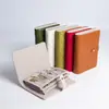 Bolsa de Armazenamento de Joias em Forma de Livro de PU Bolsa de Armazenamento para Anéis, Colares e Pulseiras de Veludo Bolsa de Joias Portátil Pronta para Venda