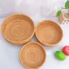 Cesta de frutas, cesta de armazenamento de rattan vietnamita, bandeja, prato de frutas redondo grande para sala de estar, lanches, doces, estilo japonês tecido de palha