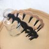 Diadema de Peluche con Dientes Largos para Cabello Ondulado, Nuevo Accesorio de Pelo Esponjoso para Otoño e Invierno, Adorno de Punto Antideslizante para el Cabello para Mujeres