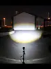 Luces de conducción súper brillantes coche eléctrico plegable batería de litio faro LED bocina dos en uno luz fuerte 48v60v universal