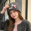 Gorro de punto de mezcla de lana estilo coreano, gorro de invierno cálido que cubre las orejas, suave y cómodo, gorro de punto coreano minimalista y versátil