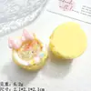 Pastel Sándwich de Lazo Tridimensional Accesorios de Resina Joyería Hecho a Mano DIY Pegamento de Crema Funda para Teléfono Móvil Paquete de Materiales para Comida y Juego