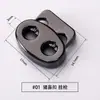 Hebilla de Resorte Metálica Hebilla de Cuerda de Doble Agujero Hebilla de Ajuste Hebilla Redonda de Aleación Accesorios Hebilla Elástica de un Agujero Hebilla de Nariz de Cerdo Mina Terrestre