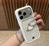 Funda para iPhone 16 Transparente Cielo Estrellado Dopamina Gato de Lunares Planetario Compatible con Apple 17promax