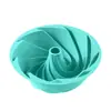 Molde de Silicona para Pastel Transfronterizo Herramientas de Horneado de Cocina Molde para Pastel Chiffon en Espiral Fácil Desmoldeo Molde para Pastel con Forma de Flor