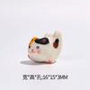 Cerámica Dibujos Animados Panda Gato de la Suerte Lindo Cerámica Japonesa DIY Hecho a Mano Colorido Agujero Horizontal Cabeza de Gato Accesorios Creativos