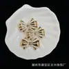 Perla de imitación ABS 23*36mm lazo simétrico corbata de lazo pulsera DIY cadena para teléfono móvil colgante para coche joyería accesorios de cuentas