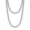 Corrente Tennis Colar Prata S925 Zircônia 4mm Corrente Tennis Corrente Pedra Venda Direta de Fábrica