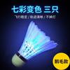Peteca Luminosa à Prova de Vento LED Notilucente para Badminton com Lâmpada para Noite Peteca Notilucente de Alta Elasticidade