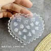 Molde de Silicone para Nail Art de Flor 3D Tridimensional Transfronteiriço com Folhas, Molde de Decoração para Preenchimento com Gel de Esmalte, Fácil de Desenformar