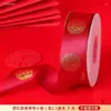 Cinta Roja Celebración de Boda Empaque de Dote Cinta para Atar Material DIY Cinta de Moño Decorativo Suministros de Boda Cinta