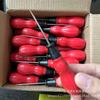 Punto de fábrica plástico doble calabaza cuero herramientas mil DIY suela perforada codo recto Punzón