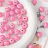 12mm Infantil e Fofo Cor Contrastante Redondo Contas de Melancia Listradas Contas Soltas DIY Joias Feitas à Mão Acessórios para Pulseira Material