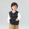 Valle del Viento 2026 Otoño Nuevo Diseño Estilo Coreano Chaleco de Mezclilla para Niños Chaleco sin Mangas Versátil y Elegante para Niños