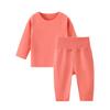 Conjunto de Ropa Interior Térmica para Bebé para Otoño e Invierno, Conjunto Separado de Tops y Pantalones de Cintura Alta que Protegen el Vientre, Pijama para Recién Nacido