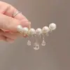 Broche de Borla de Perlas de Alta Gama con Forma de Gota de Agua, Accesorios de Ramillete de Traje Lujosos y Exquisitos, Pin Fijo Anti-Exposición para Ropa de Mujer