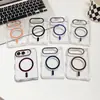 Adequado para iPhone DUO, esta capa dobrável magnética para celular oferece uma sensação premium e fornece proteção transparente e à prova de quedas para o Apple 18 DUO.