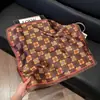 Lenço de Seda 70 Quadrado Estilo Coreano Moda Versátil Profissional Seda Artificial Pequeno Lenço de Pescoço Retrô Estampado de Bolinhas Lenço de Seda para Mulheres