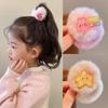 Diadema de felpa para niños Otoño e invierno Nuevo coletero grueso de alta elasticidad para niñas Adorno para coleta para niñas que combina con todo