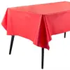 Toalha de Mesa Descartável Perolada Espessada Plástica para Festa Piquenique Impermeável e à Prova de Óleo Toalha de Mesa Cor Macaron Perolada