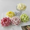 Molde de Silicona de Flor Tridimensional Flor de Loto Vela de Aromaterapia Yeso Resina Jabón Hecho a Mano Molde para Pastel de Fondant