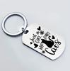 Chaveiro de Gato LOVESCATS de Aço Inoxidável Venda Quente Transfronteiriça Pingente de Animal de Estimação DIY a Laser para Presentes de Namorada