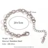 Europa y Estados Unidos cadena de eslabones cruzados DIY transfronteriza de moda simple pulsera joyería