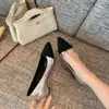 Sapatos de Salto Alto Baixos 3cm~ Estilo Francês Inspirado em Chanel, Nova Cor, Bico Fino, Color Blocking Retrô, Couro Bovino, Estilo Coreano para Mulheres