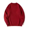 Tejidos de Punto para Adolescentes para Otoño e Invierno Nuevos Versátiles Casuales Prendas Base de Punto Suéter de Cuello Redondo para Hombre Tops Cálidos de Lana