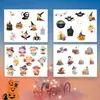 Pegatinas de Halloween Dibujos Animados Creativas Estilo Europeo y Americano Vidrio de Ventana Taza de Agua Decoración de Ambiente de Fiesta Pegatinas Hechas a Medida