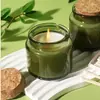 Portavelas Aromático para el Hogar Fresco y Elegante Portavelas Aromático de Vidrio para Bodas