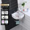 Lavabo de pared, mueble de baño, lavabo combinado, pequeño apartamento, lavabo triangular, balcón, cerámica, simple, de pared, de esquina